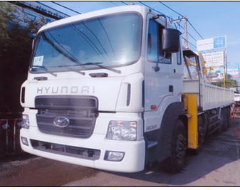 Xe tải Hyundai 5 chân HD360 lắp cẩu 10 tấn Soosan SCS1015LS - HD360 gắn cẩu 10 tấn 5 đốt/khúc