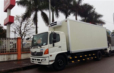 Xe tải Hino thùng đông lạnh - Xe đông lạnh Hino 8 tấn - Hino FG 8 tấn thùng đông lạnh