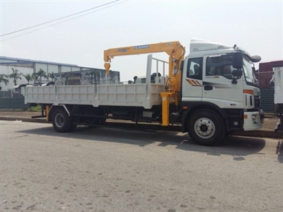 Xe tải cẩu 5 tấn Thaco Auman C160 – Cẩu Soosan 5 tấn SCS513 gắn xe Auman C160